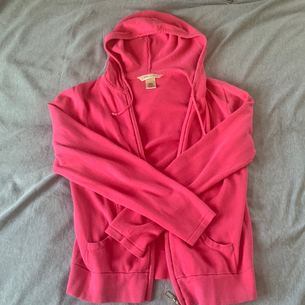 Hot Pink Y2K Zip Up